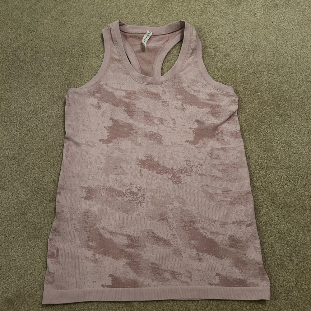 Athleta Pink Camo Tank Top